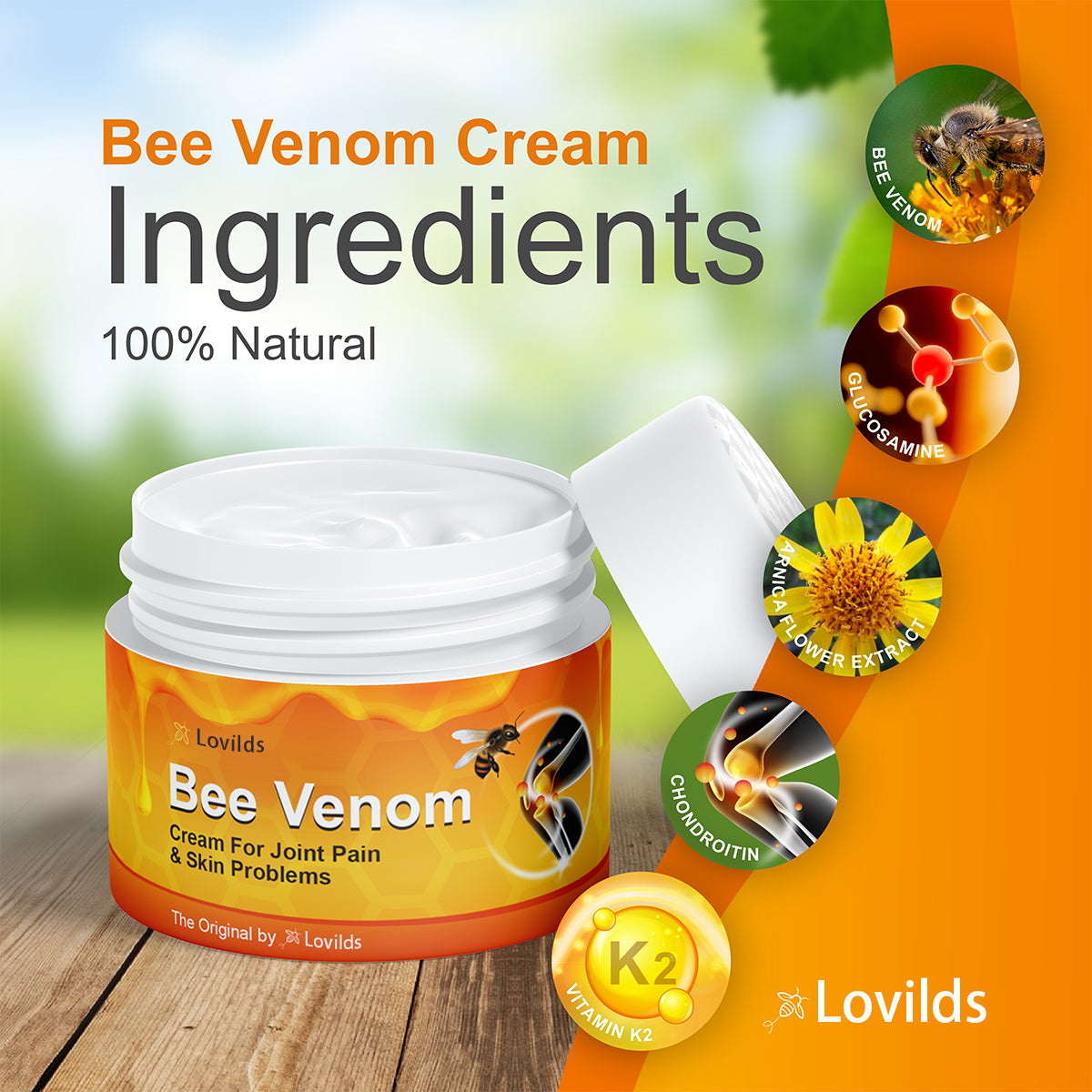 🇦🇺🦴Lovilds™ Bee Venom Pain Suppression Joint Healing Cream (👩🏼‍⚕️AOA Recommended)