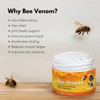 🇦🇺🦴Lovilds™ Bee Venom Pain Suppression Joint Healing Cream (👩🏼‍⚕️AOA Recommended)