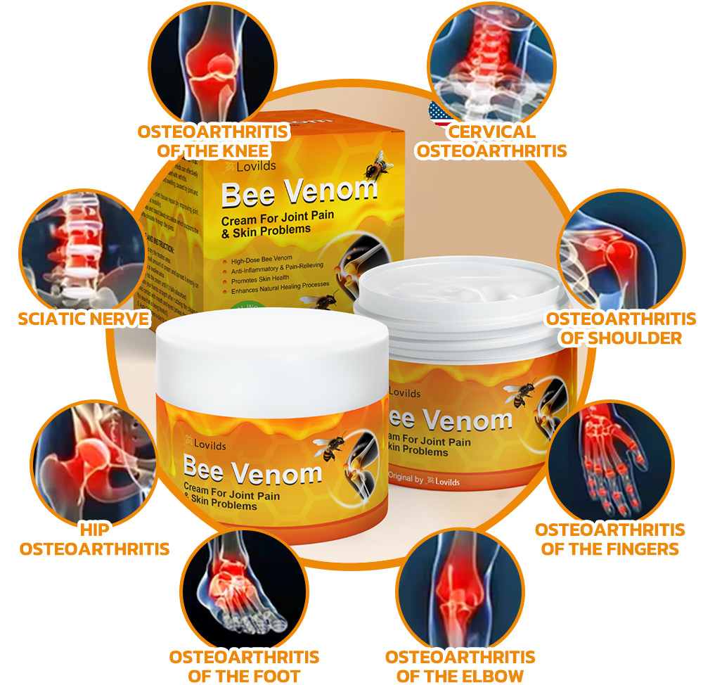 🇦🇺🦴Lovilds™ Bee Venom Pain Suppression Joint Healing Cream (👩🏼‍⚕️AOA Recommended)